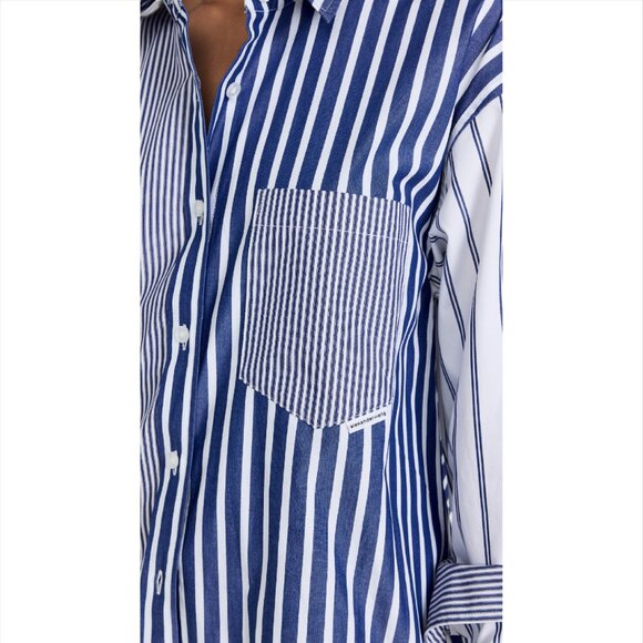 NWT Alexander Wang Colorblocked Boyfriend Shirt Colorblocked Boyfriend Shirt - Picture 3 of 5